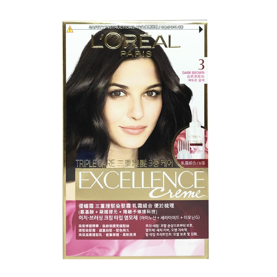 Picture of Loreal Excellence Creme #3 Dark Brown (Hk) 266G