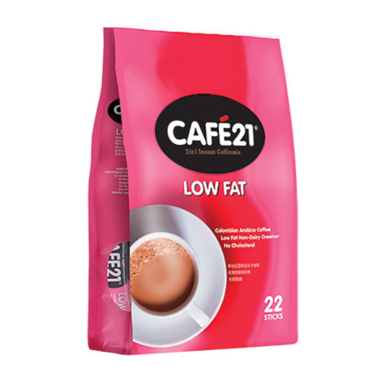 Picture of Cafe21 2 In 1 Instant Coffeemix Low Fat 14G X 22