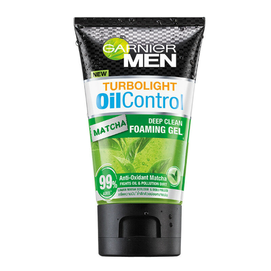 Picture of Garnier Men Turbolight Matcha Foaming Gel 100Ml