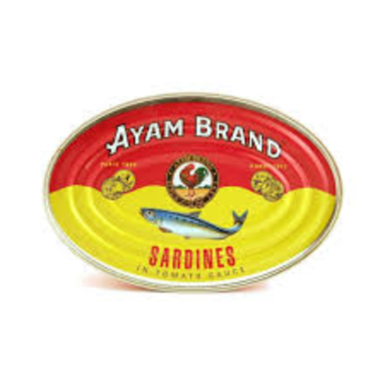 Picture of Ayam Brand Sardines Tomato Sauce Oval 215G