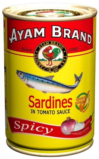 Picture of Ayam Brand Sardines Tomato Sauce Spicy Tall 425G