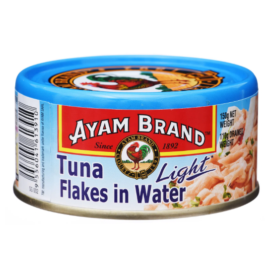 Picture of Ayam Brand Tuna Flakes In Water Light 150G