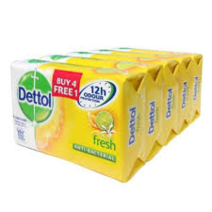 Picture of Dettol Fresh Bar Soap Anti-Bacterial 105G 4S