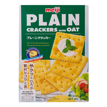 Picture of Meiji Plain Crackers With Oat 104G