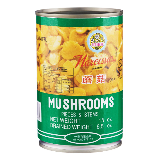 Picture of Narcissus Mushroom Pieces & Stem 425G