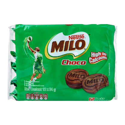 Picture of Milo Biscuits Sandwich Choco 34G 12S