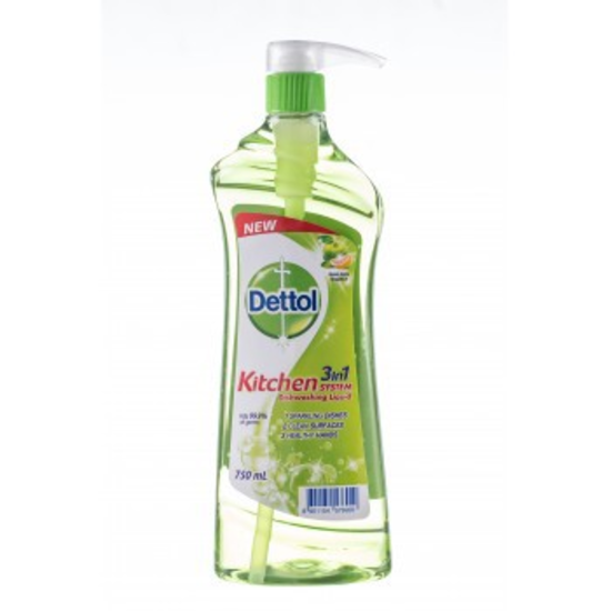 Picture of Dettol Dishwash Liq Green Apple Grapefruit 750Ml