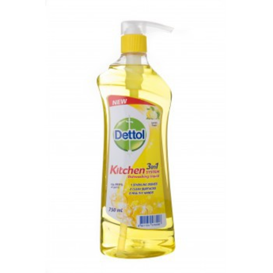 Picture of Dettol Dishwash Liq Lemon Lime 750Ml