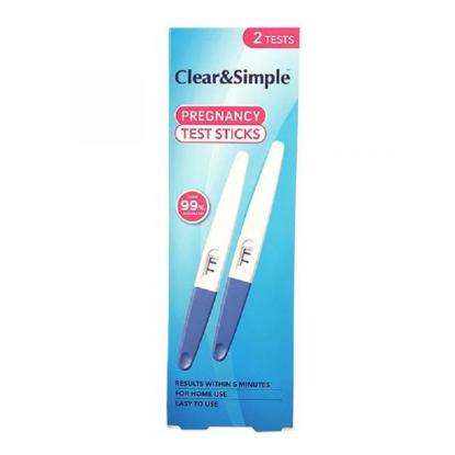 Picture of Clear & Simple Pregnancy Test Sticks 2S