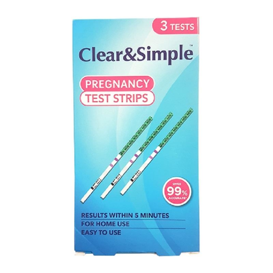Picture of Clear & Simple Pregnancy Test Strips 3S