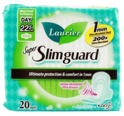 Picture of Laurier Super Slimguard Normal Heavy Day Wing 22.5Cm 20S