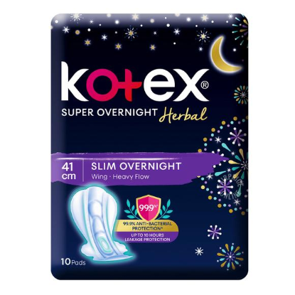 Picture of Kotex Super Overnight Herbal Slim Wing Herbal 41Cm 10S