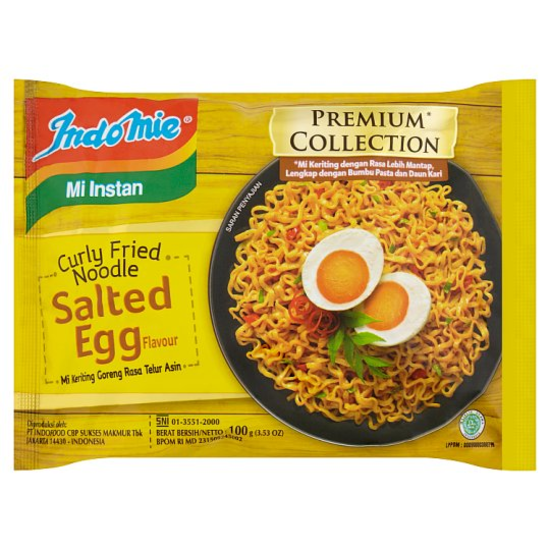 Picture of Indomie Curly Fried Noodle Salted Egg 100G