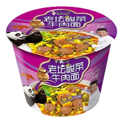 Picture of Kangshifu Bowl Noodle Sauerkraut Beef (Purple) 122G