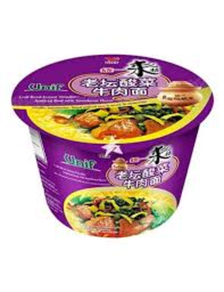 Picture of Unif Beef Sauerkraut Instant Bowl Noodles 125G