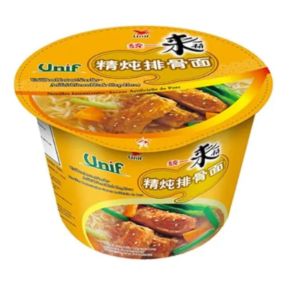 Picture of Unif Stewed Pork Chop Bowl Instant Noodles 110G